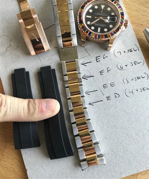 rolex oysterflex size chart.